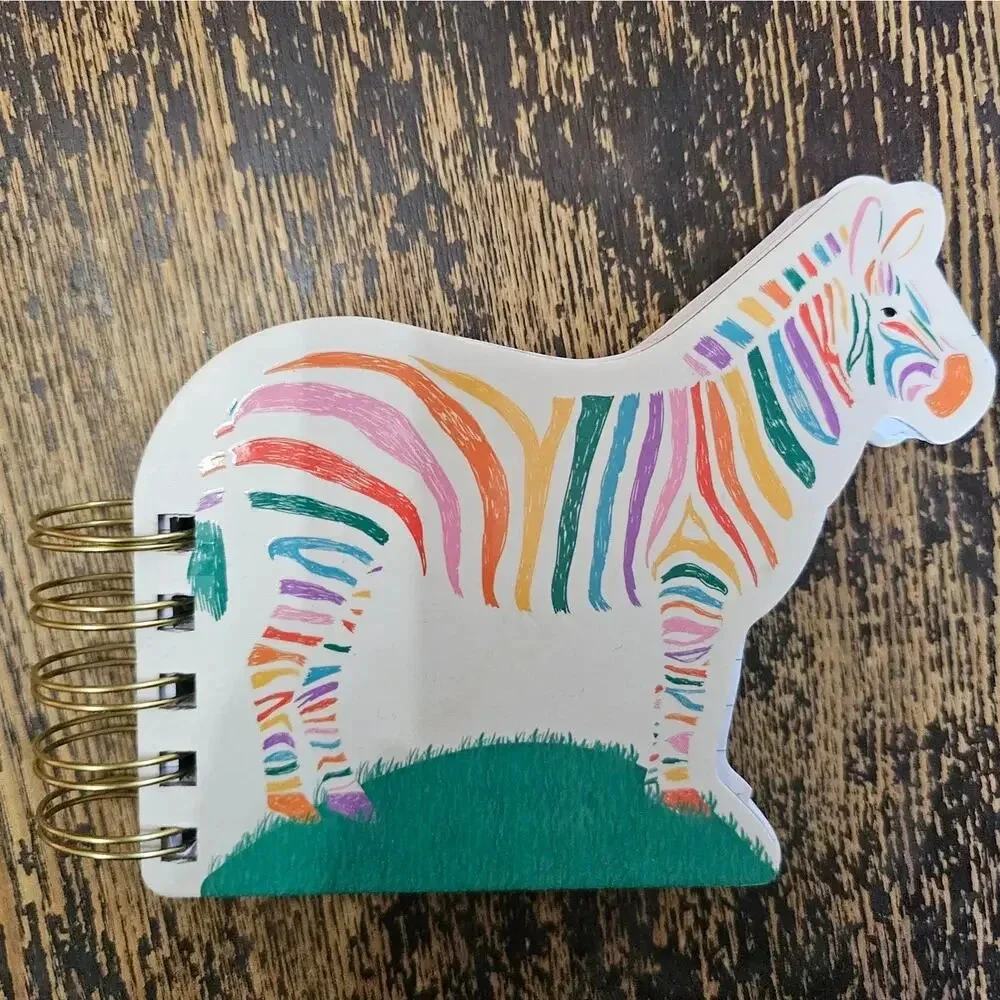 Molly & Rex Zebra Journal Notebook Quirky Lined Spiral